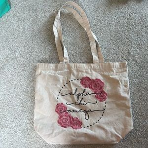 Alpha Chi Omega Canvas Bag